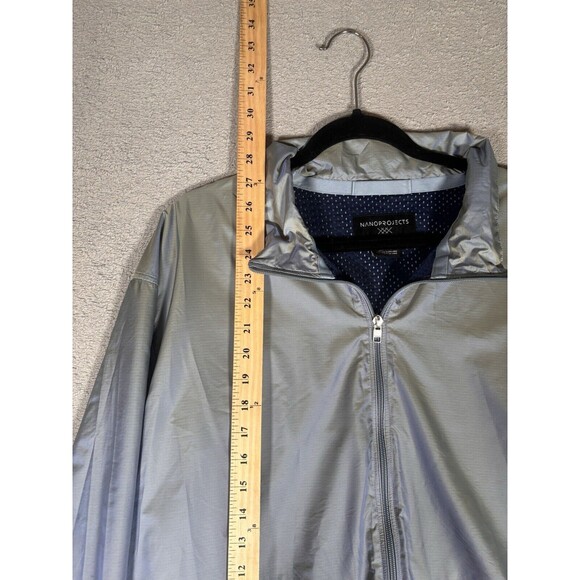 Rhone Nanoprojects Windbreaker Men’s Size XL Gray Chameleon Vented Full Zip - Picture 6 of 14